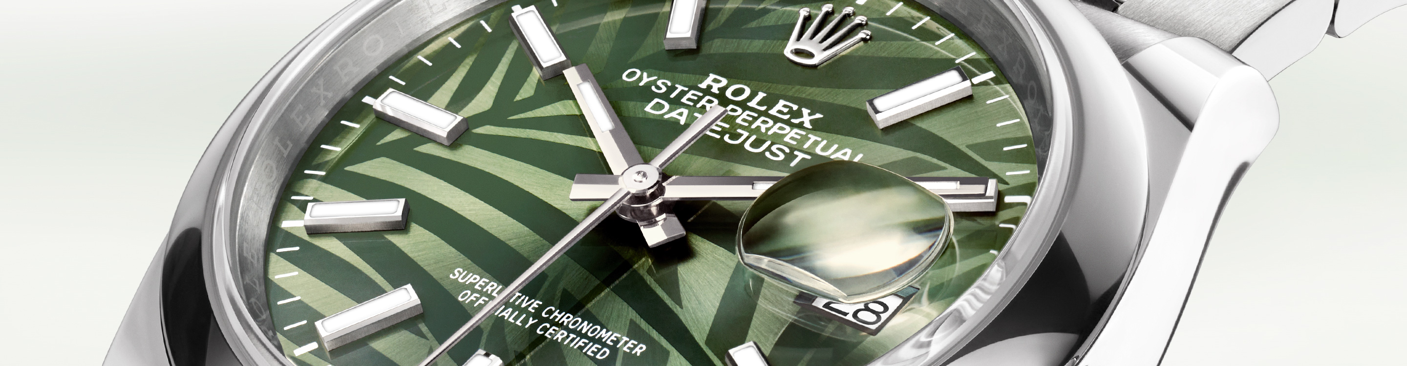 Dial Rolex watch Oyster Perpetual in Grassy