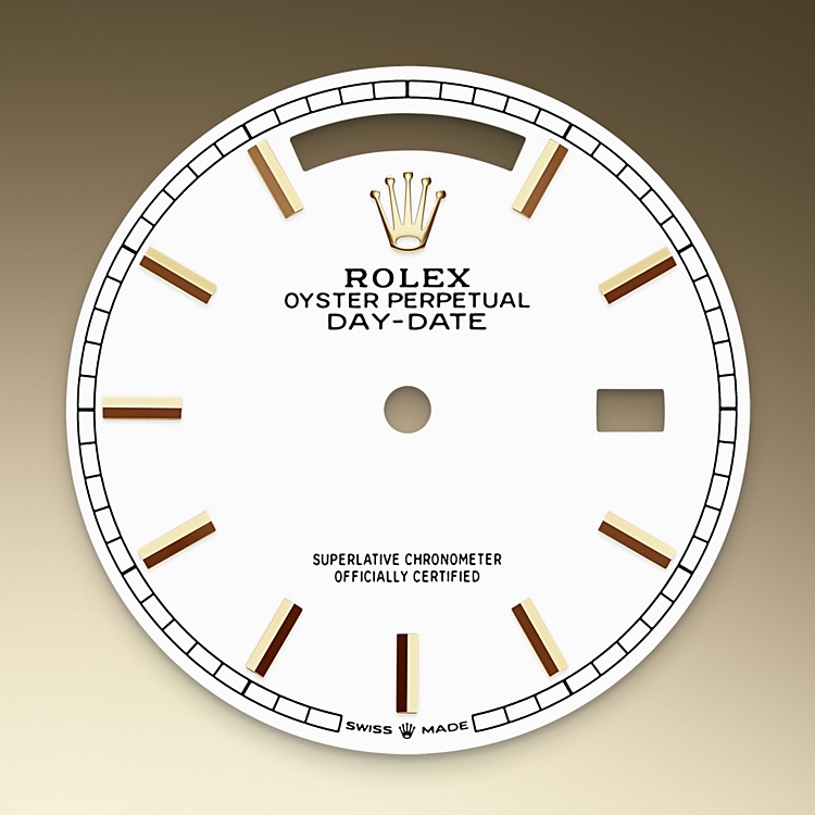 oro Blanco Rolex Day-Date en Grassy
