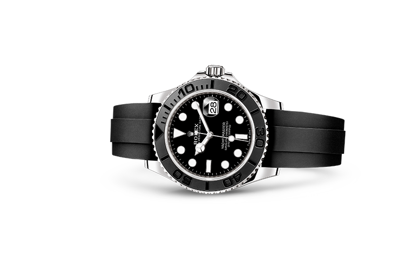 Rolex watch Yacht-Master 42 white gold and Black Dial in Grassy