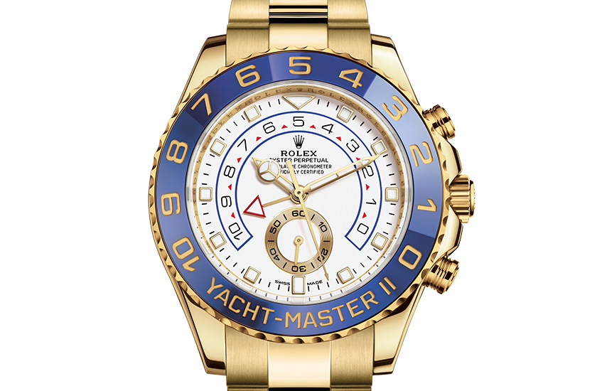 Rolex Yacht-Master II yellow gold and White Dial in Grassy
