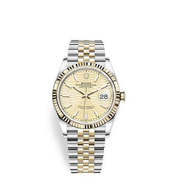 Rolex Datejust 36 - Oyster, 36 mm, Oystersteel and yellow gold