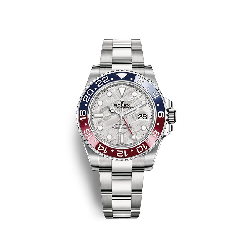 Rolex GMT-Master II Oyster, 41 mm, white gold in Grassy