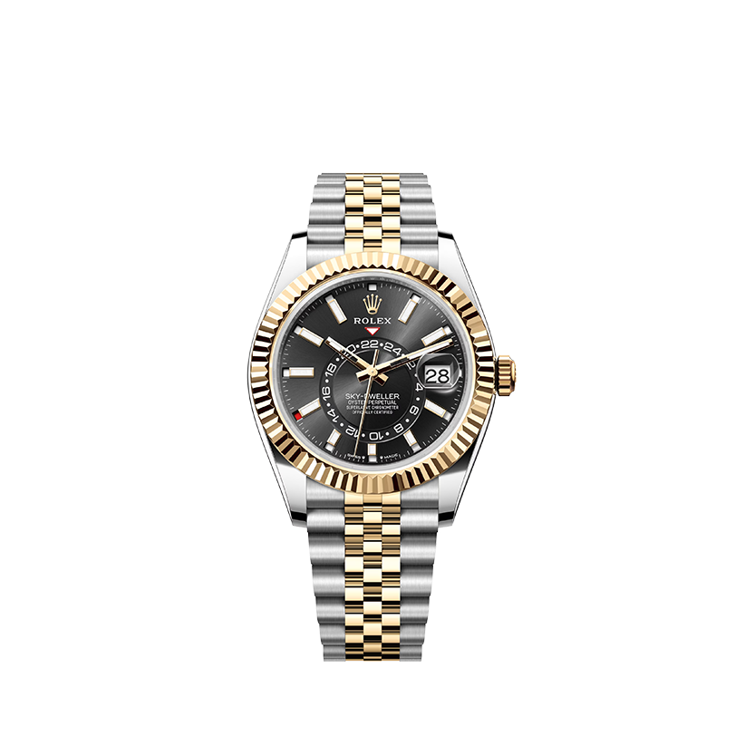 Foto Rolex Sky-Dweller Oystersteel and yellow gold in Grassy